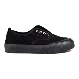 Black Shelovet slip-on sneakers