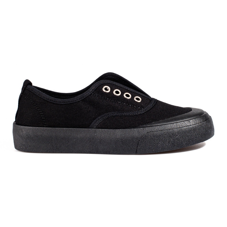 Black Shelovet slip-on sneakers