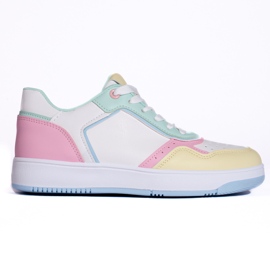 Shelovet multicolored sports shoes for women white