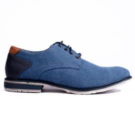 Blue Shelovet men's textile shoes Blue Shelovet men's textile shoes