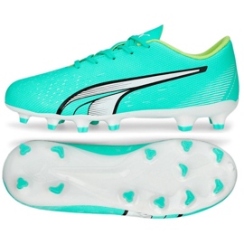 Puma Ultra Play FG/AG Jr 107233 03 football shoes green green Puma Ultra Play FG/AG Jr 107233 03 football shoes green green