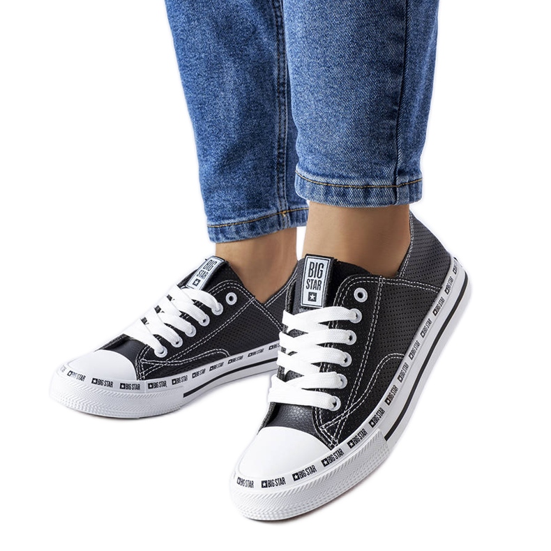 Black openwork sneakers Big Star FF274023 Black openwork sneakers Big Star FF274023