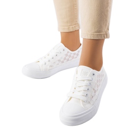 Big Star LL274071 white mesh sneakers