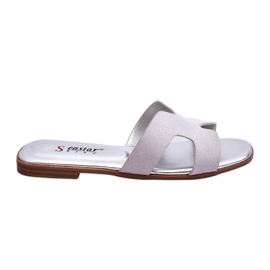 Women's Classic Suede Slippers Gray Evana grey