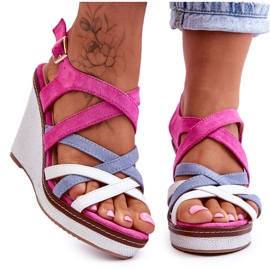 PS1 Wedge Sandals With Straps Fuchsia Ellen pink PS1 Wedge Sandals With Straps Fuchsia Ellen pink