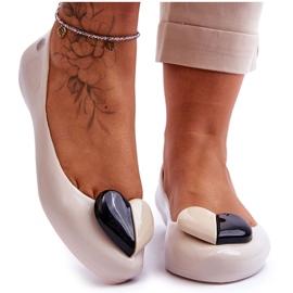 ZAXY Women's Ballerinas With Heart LL285030 Light Beige