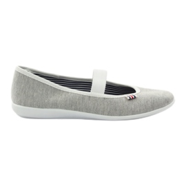 Women's ballerina sneakers Befado 493q sz white multicolored grey