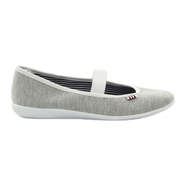 Women's ballerina sneakers Befado 493q sz white multicolored grey
