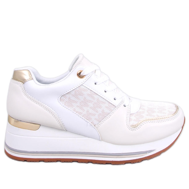 Gilmore Beige wedge sneakers