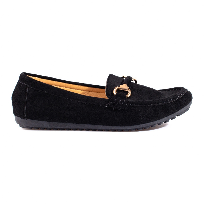 Shelovet women's black suede loafers