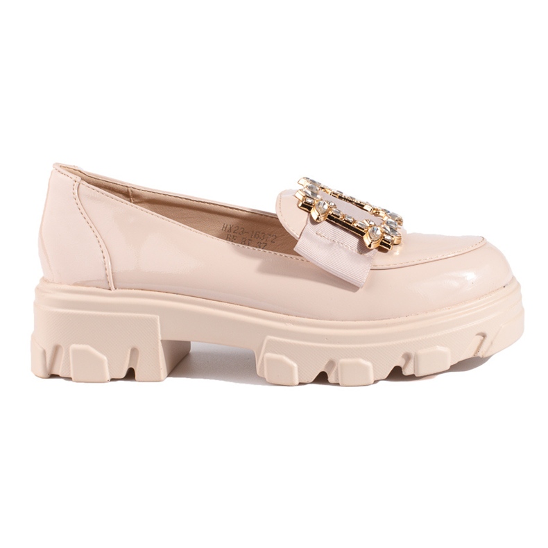 W. Potocki Beige women's shoes with a Shelovet buckle