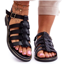 Lemar Leather Sandals With Black Lawren Straps