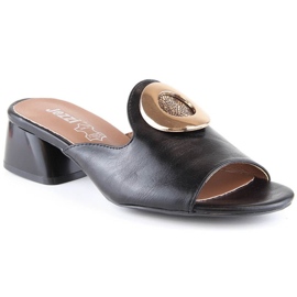 Elegant heeled sandals Jezzi W ASA214-1 black