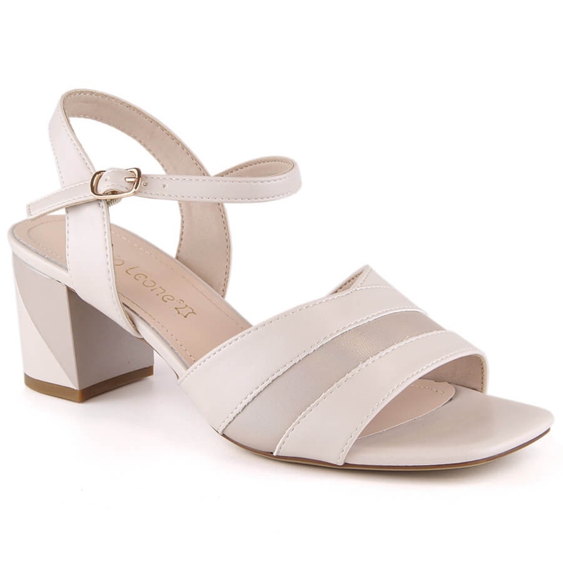 Elegant women's sandals on a beige post Sergio Leone SK897
