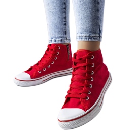 Red ankle boots from Alaine Red ankle boots from Alaine