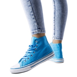 Blue high-top sneakers from Alaine Blue high-top sneakers from Alaine