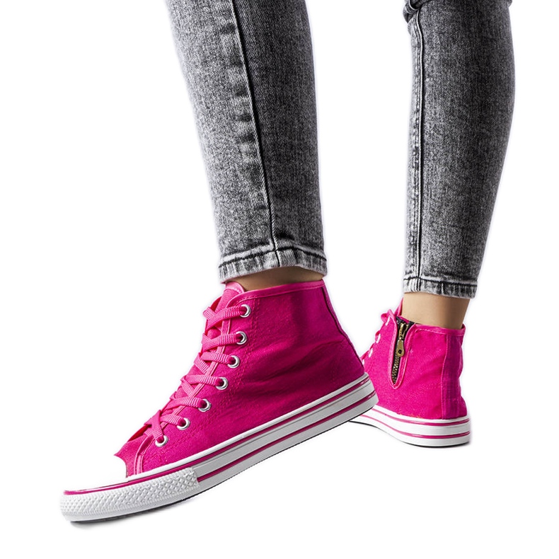 Pink high-top sneakers from Alaine Pink high-top sneakers from Alaine