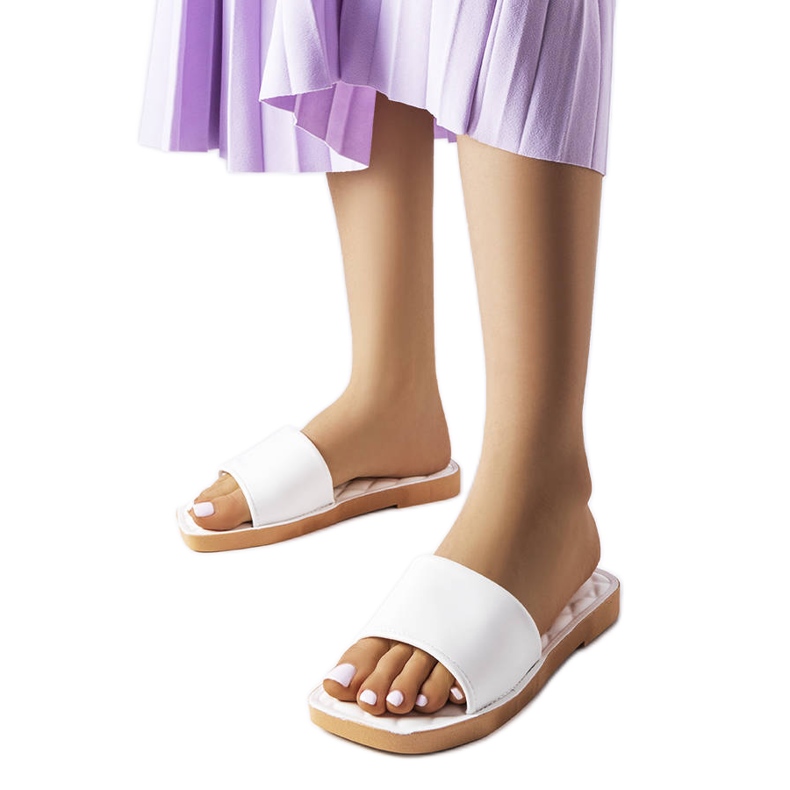 Chatigny white rubber slippers Chatigny white rubber slippers