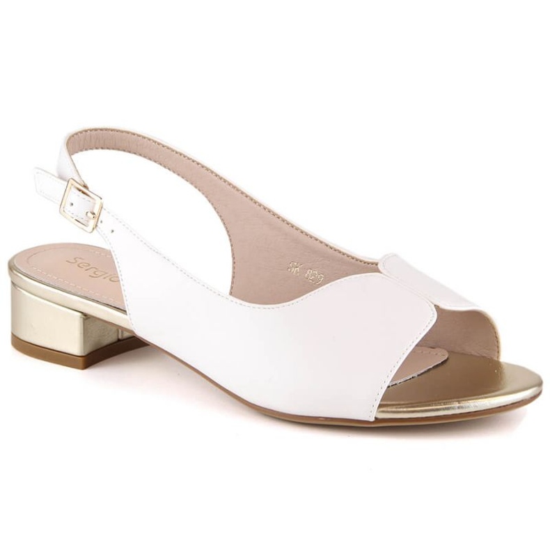 Heeled sandals Sergio Leone W SK829 white