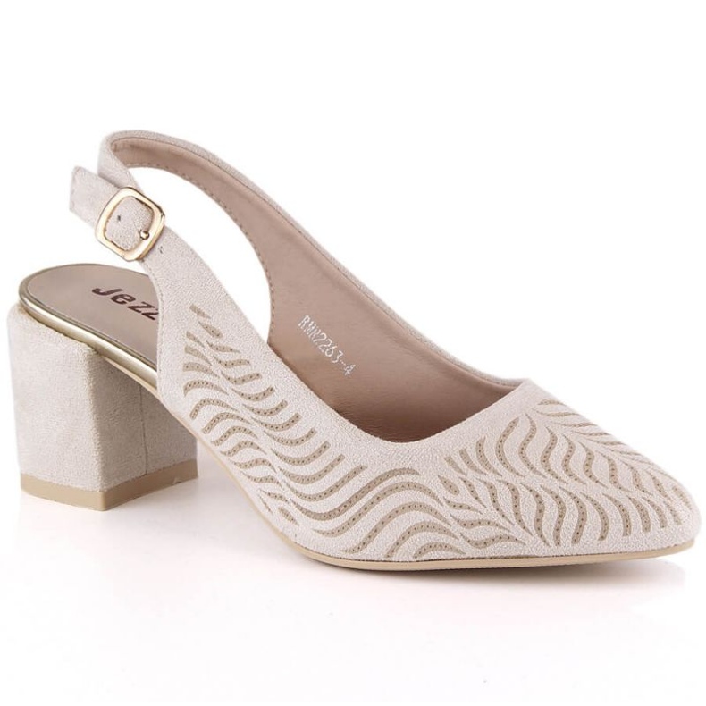 Jezzi W RMR2263-4 beige sandals on the post