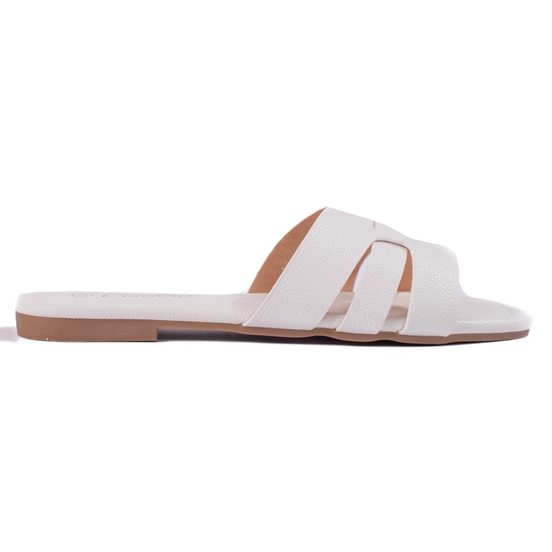Classic white Shelovet women's slippers