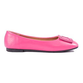 Women's pink ballerinas with Shelovet decoration Women's pink ballerinas with Shelovet decoration