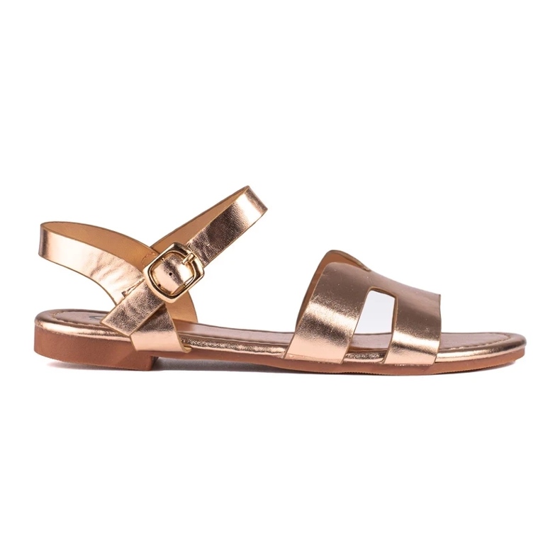 Gold Shelovet flat sandals golden