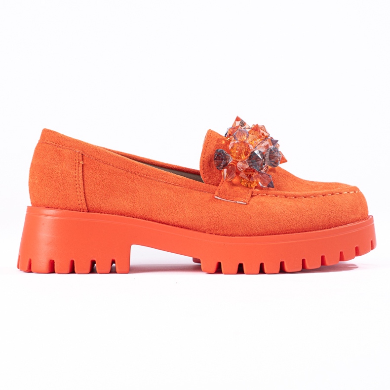 Goodin Orange platform moccasins from Shelovet