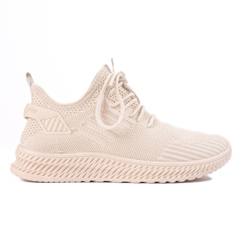 Women's textile beige Shelovet sports shoes