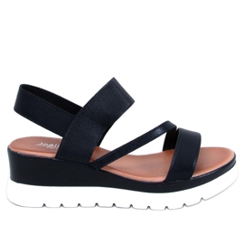 Carlton Black wedge sandals