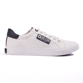 Big Star men's white sneakers JJ174259 Big Star men's white sneakers JJ174259