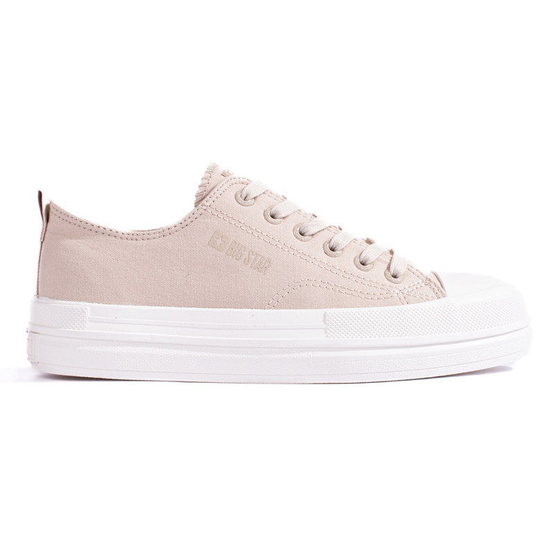 Women's sneakers on the platform beige Big Star LL274969