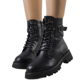 Black eco-leather boots from Narnclaedra