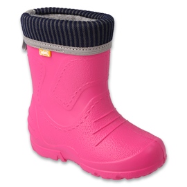 Befado children's shoes wellingtons - fuchsia 162P320 pink Befado children's shoes wellingtons - fuchsia 162P320 pink