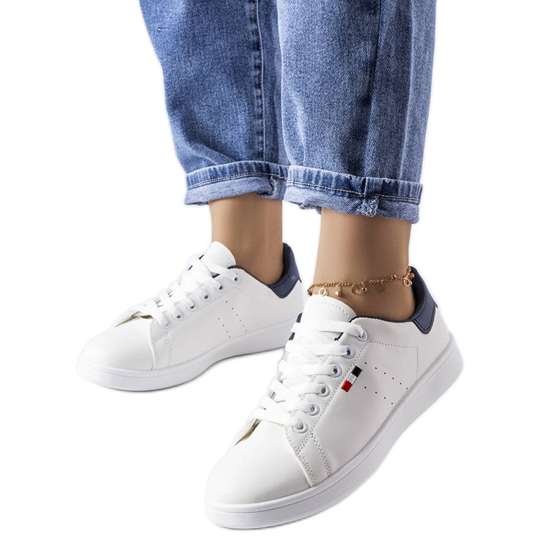 Mothé white eco-leather sneakers