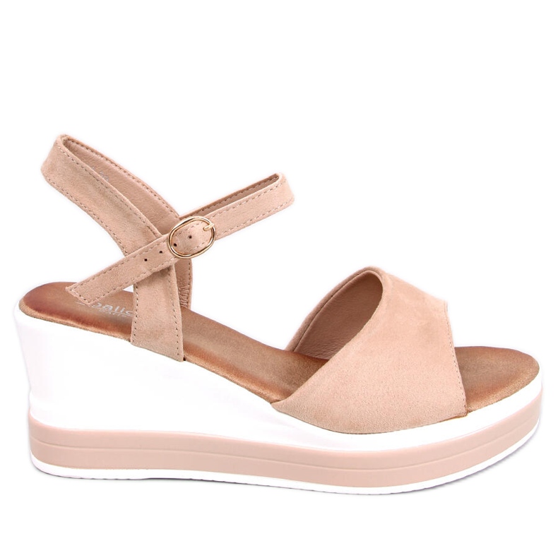 BM Dirado Beige wedge sandals