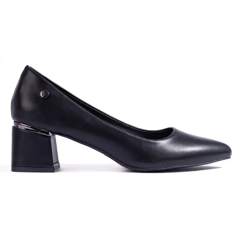 Women's low heel pumps black Vinceza