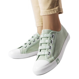 Green slip-on sneakers from Big Star HH274097 Green slip-on sneakers from Big Star HH274097