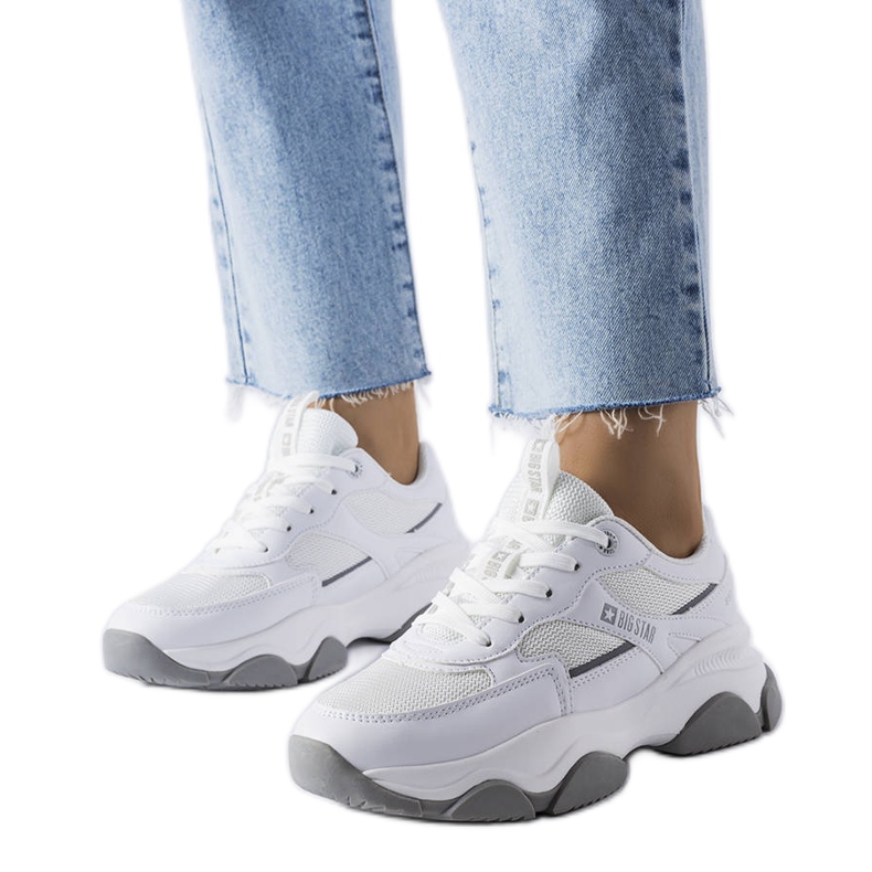 White and gray Big Star sneakers JJ274579