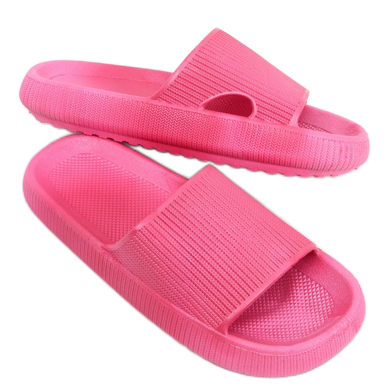BM Yang Fuchsia cushion slippers pink