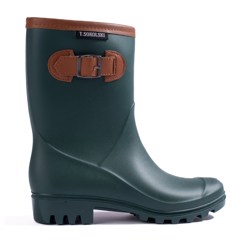 Women's green high boots from T.Sokolski