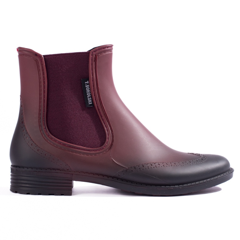 Women's burgundy T.Sokolski chelsea boots red