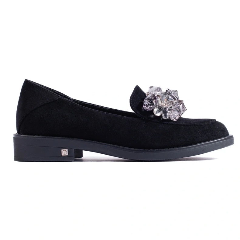 W. Potocki Women's black suede loafers from Potocki