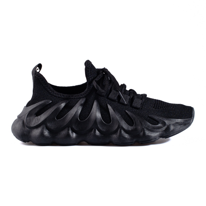Women's Shelovet black fabric sneakers
