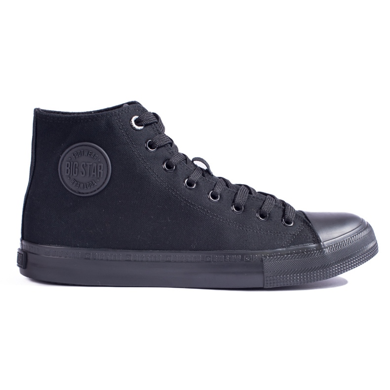 Men's high black sneakers Big Star FF174550