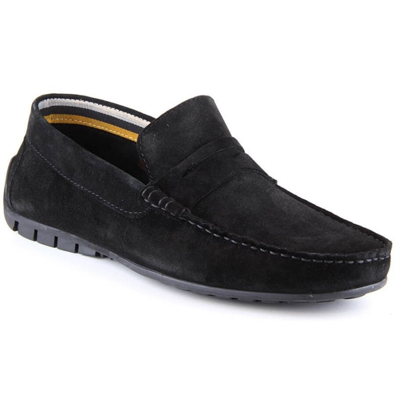 Leather loafers with suede Filippo M MP921 PAW442A shoes black