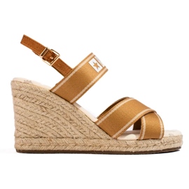 Beige women's Big Star sandals LL274883 Beige women's Big Star sandals LL274883