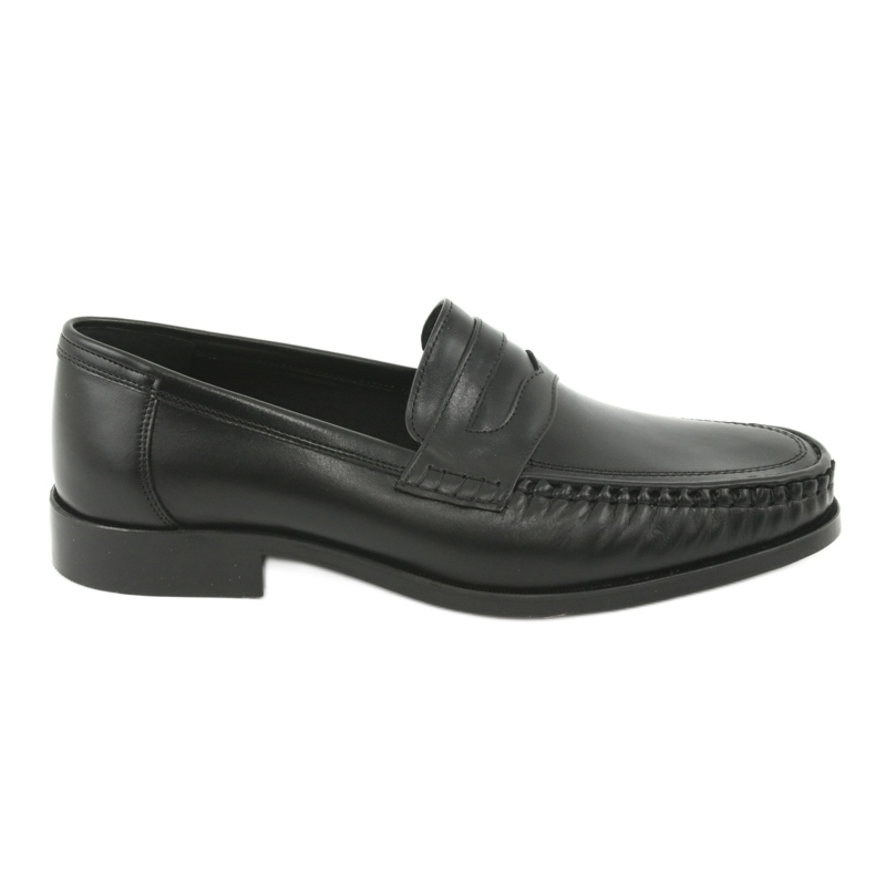 Pilbut Morello Men's black loafers black 01 Pilbut Morello Men's black loafers black 01