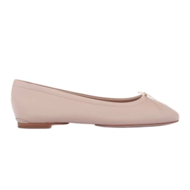 Marco Shoes Passo ballet shoes beige Marco Shoes Passo ballet shoes beige