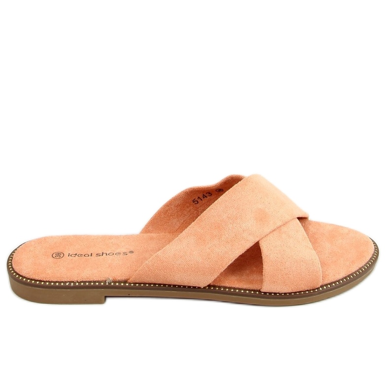 BM Women's Alyson Peach cross-slippers orange